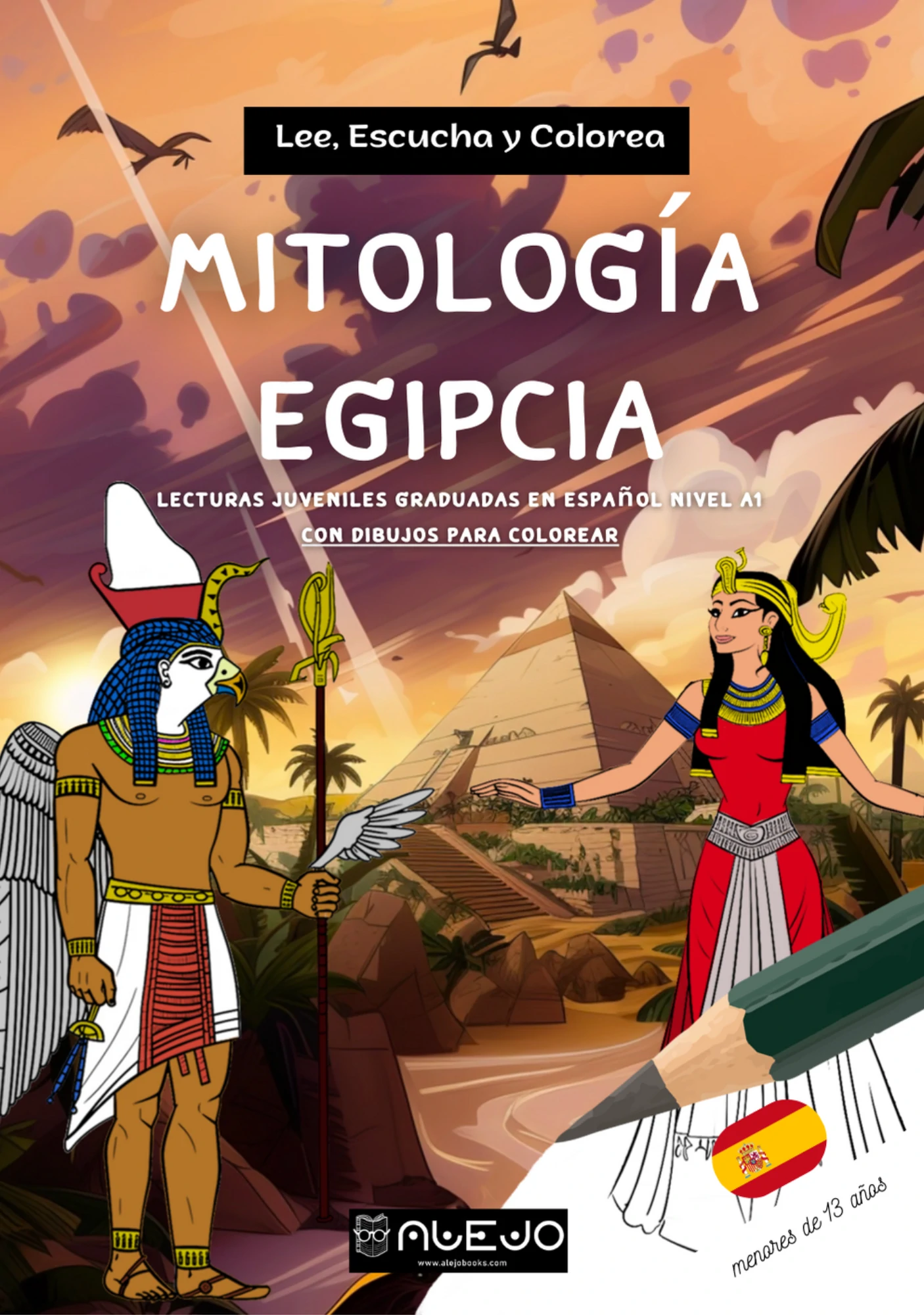 mitología egipcia para colorear a1 español