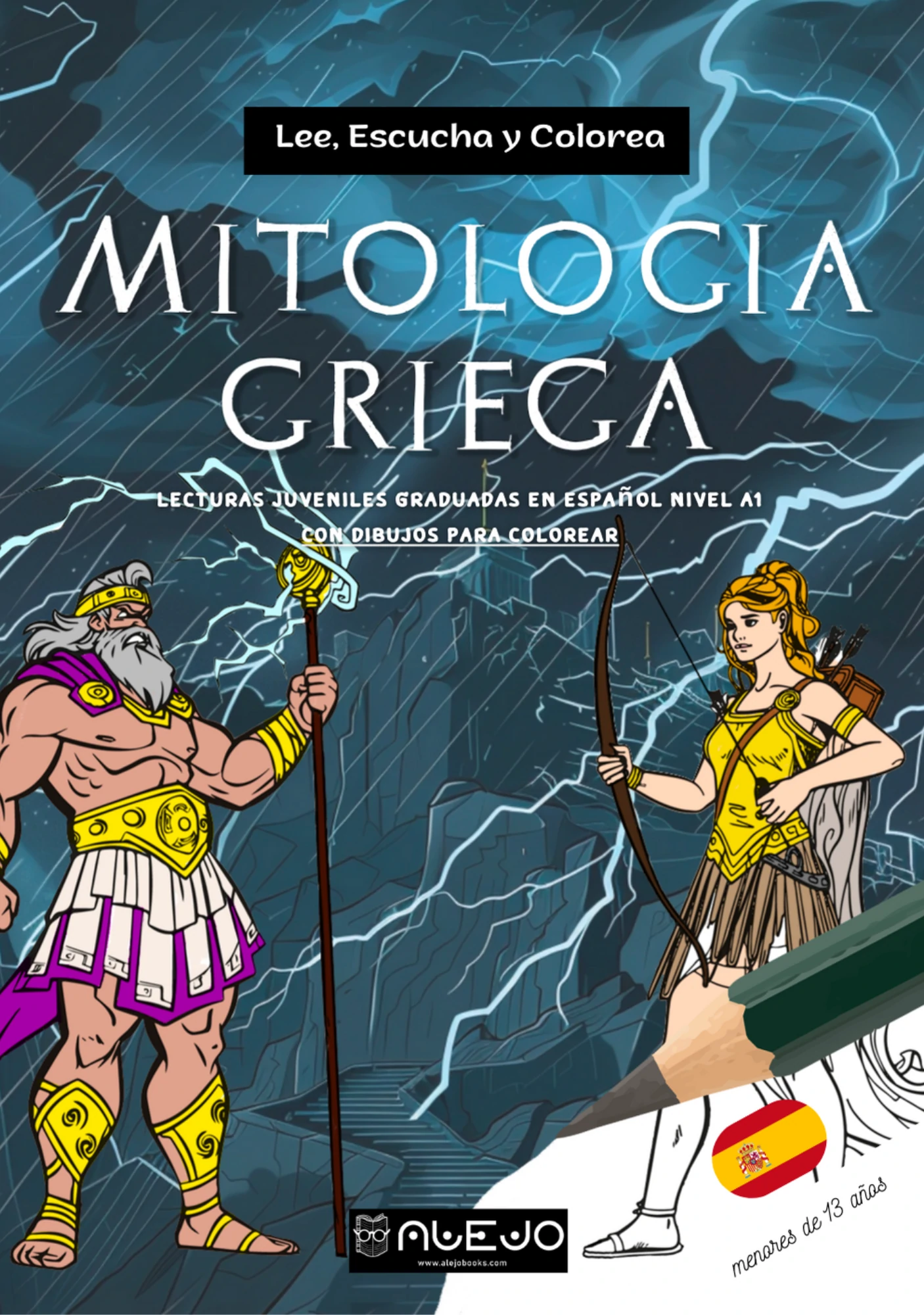 mitología griega para colorear a1 español