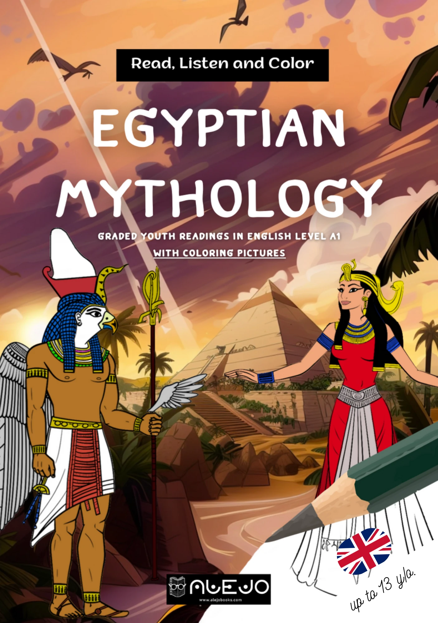 egyptian mythology coloring a1 english