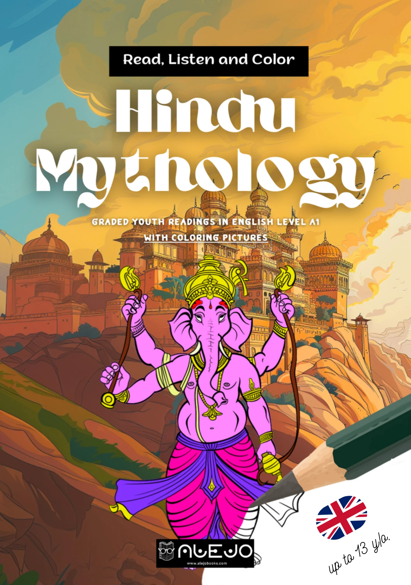 hindu mythology coloring a1 english